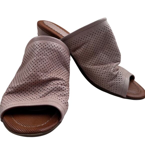 Sheridan Mia Shoes - Sheridan Mia Blush Pink Perforated Buttery Soft Leather Women's Size 38/US 7.5